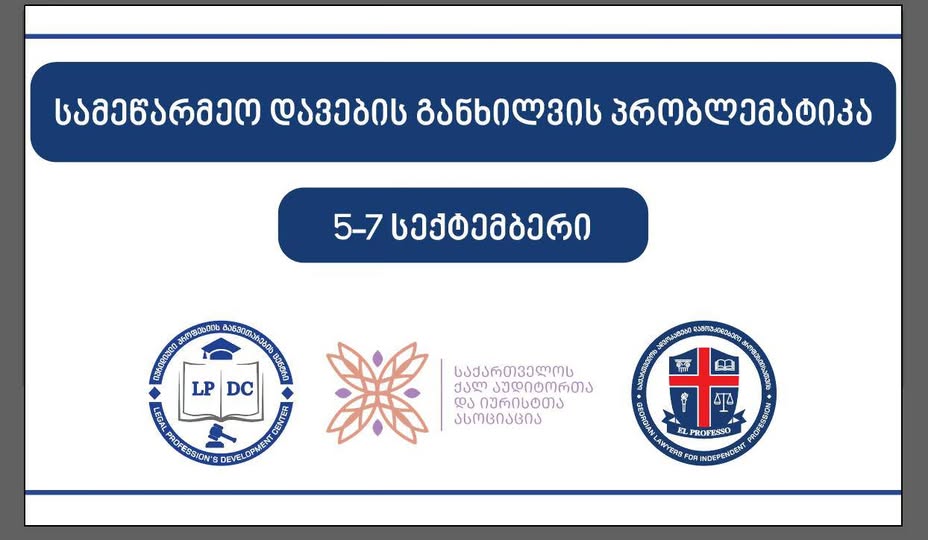 სასწავლო სემინარი სამეწარმეო დავების განხილვის პრობლემატიკაზე 2025 წლის სექტემბერში